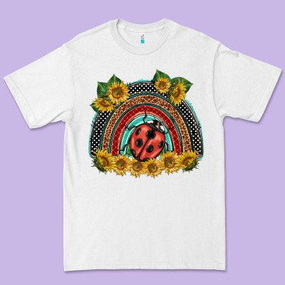 Ladybuy  Rainbow Premium Tee Designed By Barkaloodesign