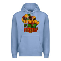 Colony Blue Juneteenth celebrate freedom Premium Hoodie - HowdyJamesFarm