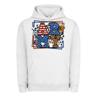 Pigment Lunar Rock Army Veteran leopard frame 4th of July Urban Hoodie - LillyAllenDesigns