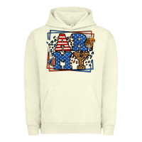 Pigment Pistachio Army Veteran leopard frame 4th of July Urban Hoodie - LillyAllenDesigns
