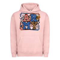 Pigment Salmon Army Veteran leopard frame 4th of July Urban Hoodie - LillyAllenDesigns