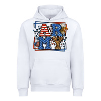 White Army Veteran leopard frame 4th of July Urban Hoodie - LillyAllenDesigns