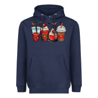 Navy ladybug coffee cups Heavyweight Hoodie - OliviaCreatesArt