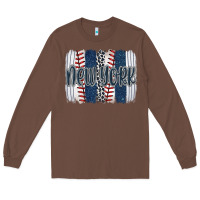 Chestnut new york baseball team spirit brushstrokes Long Sleeve Tee - Artiststas