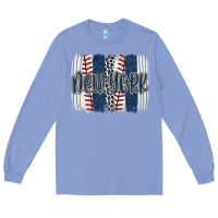 Colony Blue new york baseball team spirit brushstrokes Long Sleeve Tee - Artiststas