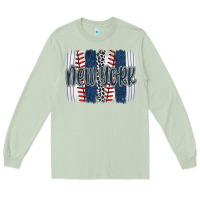 Matcha new york baseball team spirit brushstrokes Long Sleeve Tee - Artiststas