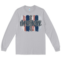 Moon Dust new york baseball team spirit brushstrokes Long Sleeve Tee - Artiststas