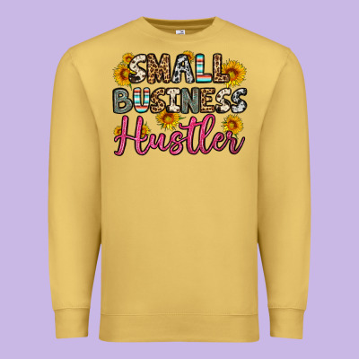 Small Business Hustler Premium Sweatshirt Designed By Oliviacreatesart