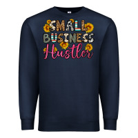 Navy small business hustler Premium Sweatshirt - OliviaCreatesArt