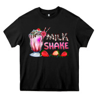 Black milkshake with strawberry Heavy Core Tee - AdoDesignShop