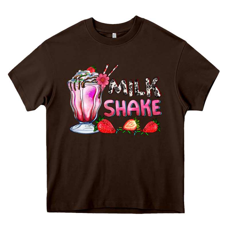 Milkshake With Strawberry Heavy Core Tee by AdoDesignShop | Teevron