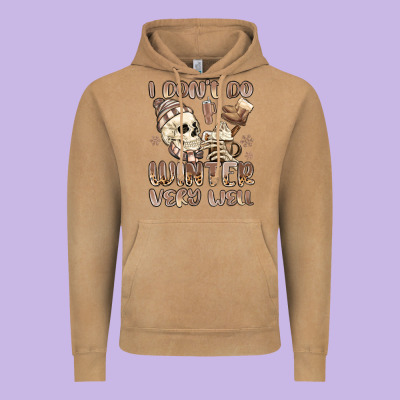 I Don't Do Winter Very Well Vintage Hoodie Designed By Maliassmallbusiness