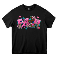 Black cancer faith cross Heavy Core Tee - AdoDesignShop