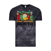 Cloud Black my sleigh broke so now i am a school bus driver Vintage Tee - MaliasSmallBusiness