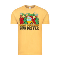 Vintage Mustard my sleigh broke so now i am a school bus driver Vintage Tee - MaliasSmallBusiness