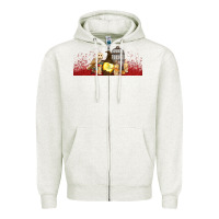 Oatmeal Heather wizard Zipper Hoodie - TumblerDesignByShophia