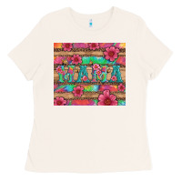 Bone mama with tie dye and flowers Ladies Tee - Artiststas