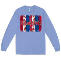 Colony Blue philadelphia baseball team spirit brushstrokes Long Sleeve Tee - Artiststas