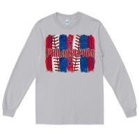 Moon Dust philadelphia baseball team spirit brushstrokes Long Sleeve Tee - Artiststas