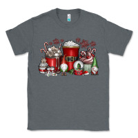 Charcoal Heather Christmas Coffee Drink Classic Tee - CowhideDigitalArt