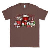 Chestnut Christmas Coffee Drink Classic Tee - CowhideDigitalArt