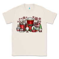 Natural Christmas Coffee Drink Classic Tee - CowhideDigitalArt