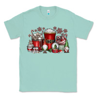 Seafoam Christmas Coffee Drink Classic Tee - CowhideDigitalArt
