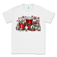 White Christmas Coffee Drink Classic Tee - CowhideDigitalArt