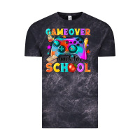 Cloud Black game over back to school Vintage Tee - NancyCooperArtShop