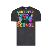 Vintage Black game over back to school Vintage Tee - NancyCooperArtShop