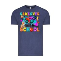 Vintage Denim game over back to school Vintage Tee - NancyCooperArtShop