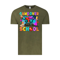 Vintage Olive game over back to school Vintage Tee - NancyCooperArtShop