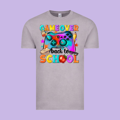 Game Over Back To School Vintage Tee Designed By Nancycooperartshop