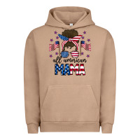 Pigment Burro All American Mama Messy Buny Urban Hoodie - CowhideDigitalArt