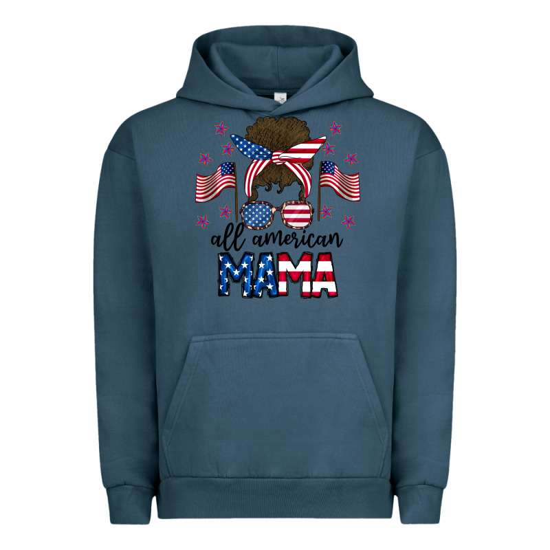 All American Mama Messy Buny Urban Hoodie by CowhideDigitalArt | Teevron