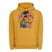 Pigment Peanut Butter All American Mama Messy Buny Urban Hoodie - CowhideDigitalArt