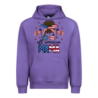 Tulip All American Mama Messy Buny Urban Hoodie - CowhideDigitalArt
