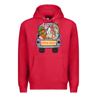 Cardinal Happy Easter bunny truck Easter Day Premium Hoodie - CowGirlArtShop