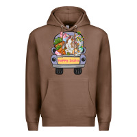 Chestnut Happy Easter bunny truck Easter Day Premium Hoodie - CowGirlArtShop