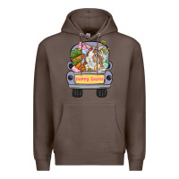 Coffee Happy Easter bunny truck Easter Day Premium Hoodie - CowGirlArtShop
