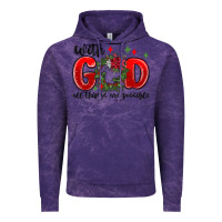Cloud Purple with god all things are possible Vintage Hoodie - MaliasSmallBusiness