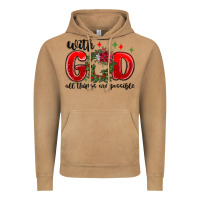 Vintage Camel with god all things are possible Vintage Hoodie - MaliasSmallBusiness