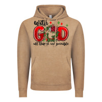 Vintage Coffee with god all things are possible Vintage Hoodie - MaliasSmallBusiness