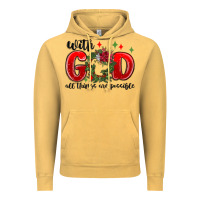 With God All Things Are Possible Vintage Hoodie | Teevron