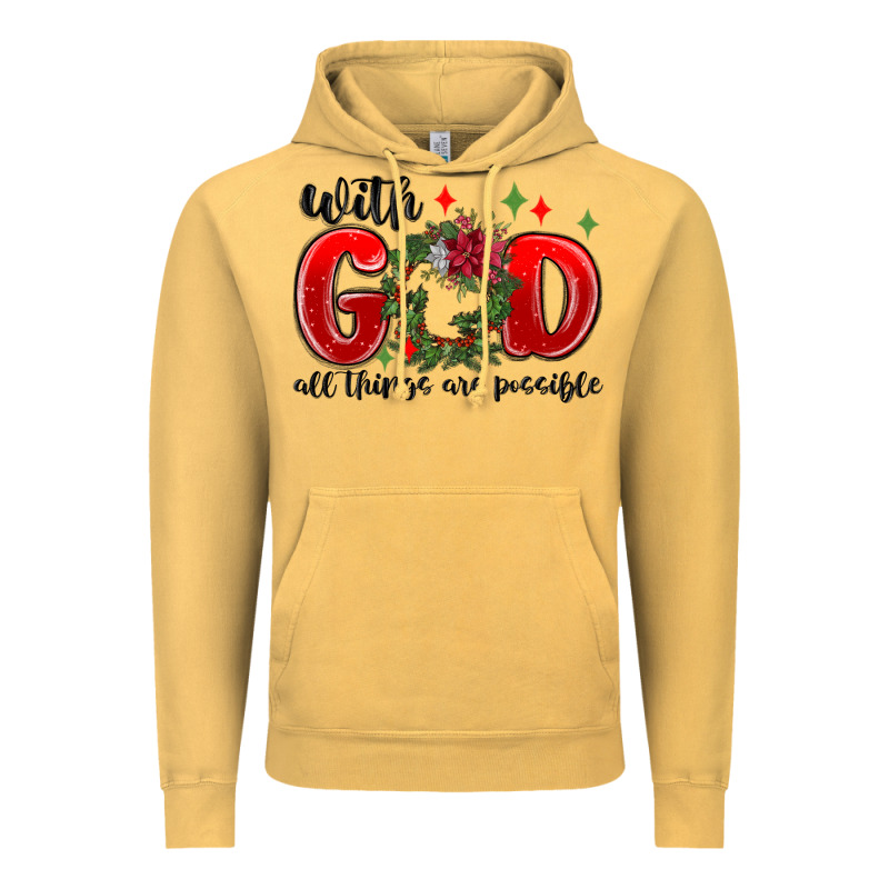 With God All Things Are Possible Vintage Hoodie by MaliasSmallBusiness | Teevron