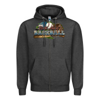 Charcoal Heather Wild about Baseball Zipper Hoodie - HowdyJamesFarm