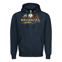 Navy Wild about Baseball Zipper Hoodie - HowdyJamesFarm