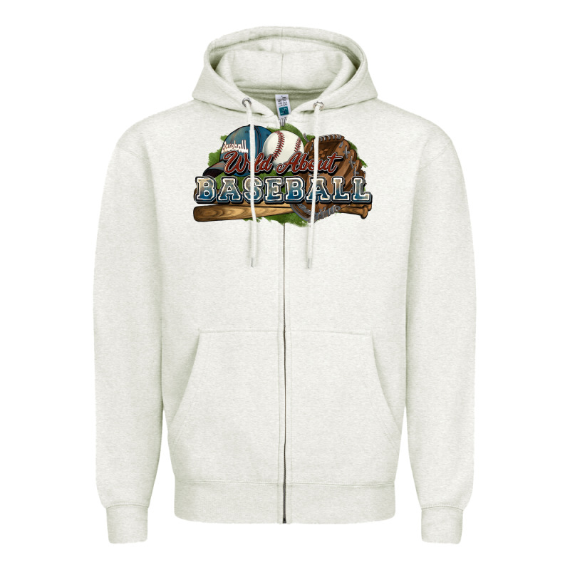 Wild About Baseball Zipper Hoodie by HowdyJamesFarm | Teevron