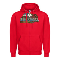 Red Wild about Baseball Zipper Hoodie - HowdyJamesFarm