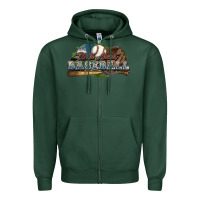 Sports Green Wild about Baseball Zipper Hoodie - HowdyJamesFarm